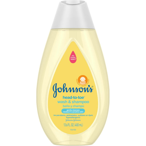 Johnson's Baby Johnson's Baby Wash & Shampoo, Newborn 13.6 Fl Oz Shampoo White Smoke