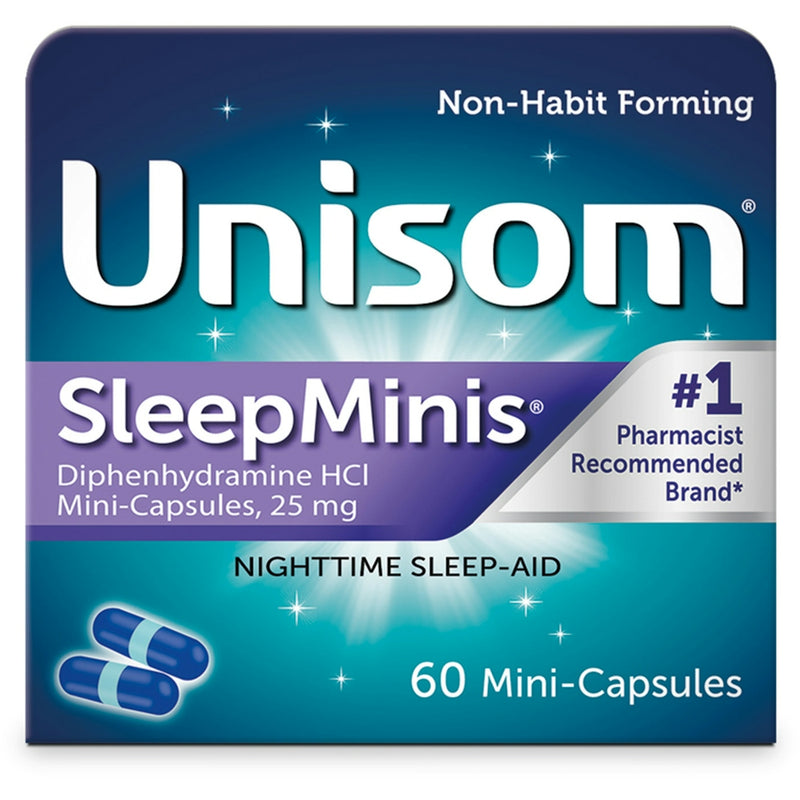 Unisom Unisom SleepMinis Nighttime Sleep Aid Capsules 60 Health & Beauty Dark Cyan