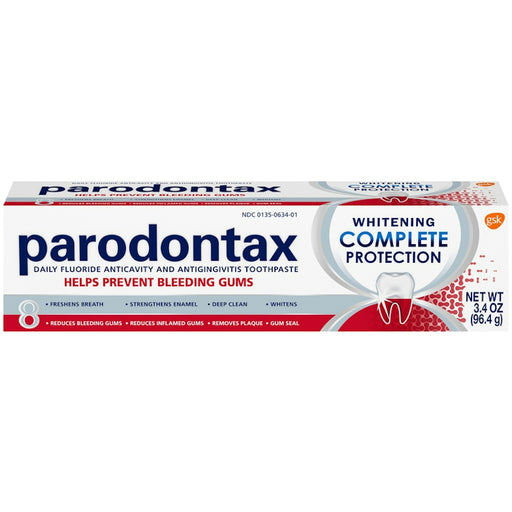 Parodontax Parodontax Complete Protection Teeth Whitening Toothpaste For Bleeding Gums - 3.4 Ounce Toothpaste White Smoke