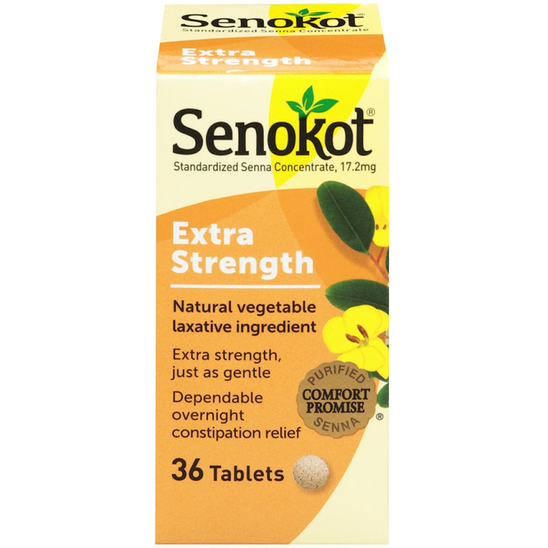 Senokot Senokot Extra Strength Natural Vegetable Laxative Tablets Medicine & Drugs Sandy Brown