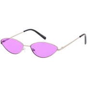 zeroUV Retro 1990's Color Tone Metal Cat Eye Sunglasses C724 Sunglasses White Smoke Gold Red,Blue Silver,Silver Purple,Gold Yellow
