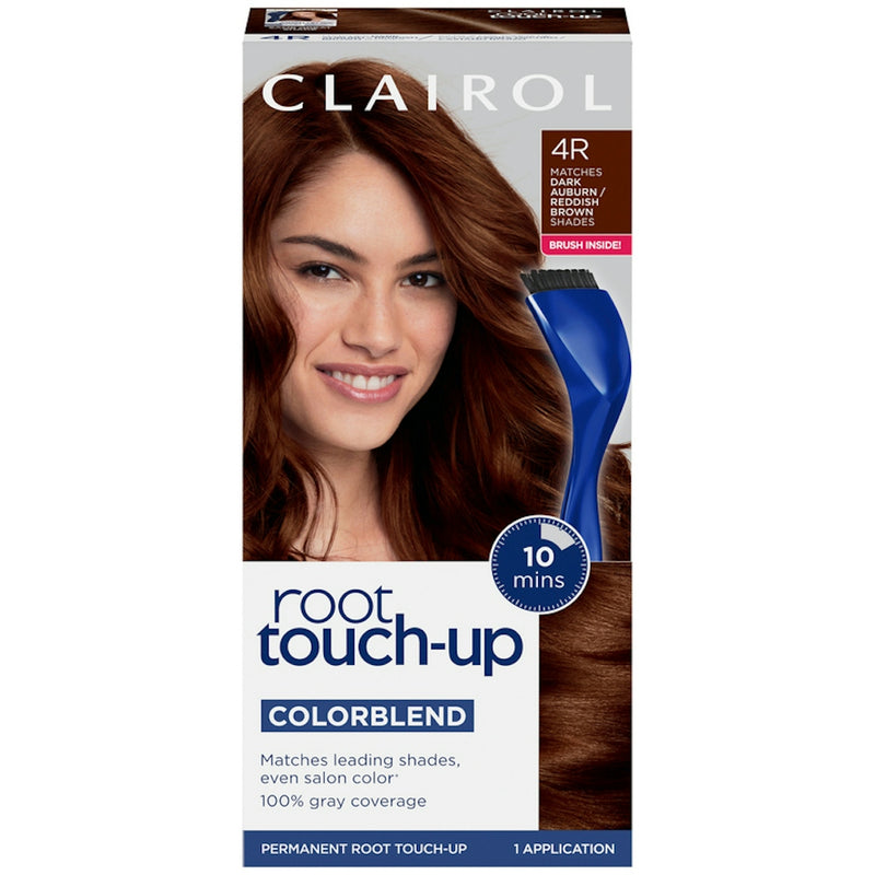 Root Touch-Up Root Touch-Up Clairol Nice 'n Easy Permanent Hair Color, 4R Dark Auburn/Reddish Brown Hair Color Black