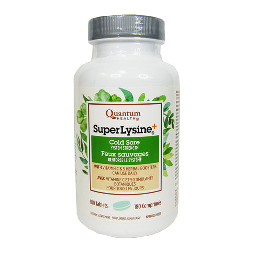 Quantum Health Quantum Health Super Lysine Plus Immune System - 180 Tablets Vitamins & Supplements Lavender