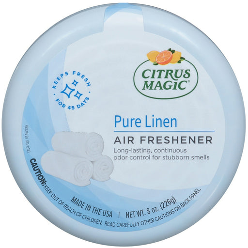 Citrus Magic Citrus Magic Solid Air Freshener Pure Linen 8 Oz Air Fresheners White Smoke