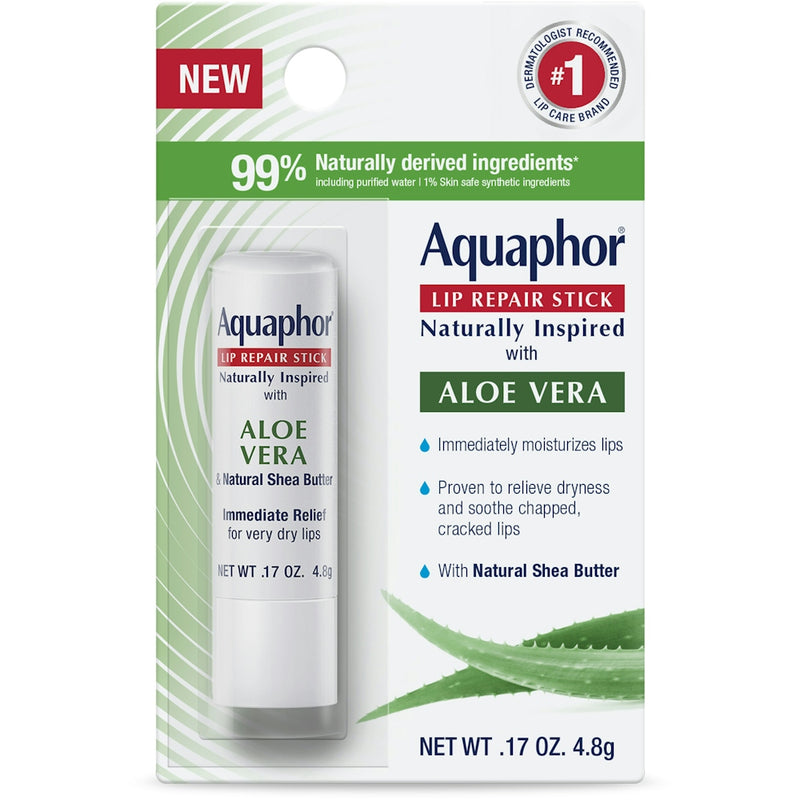 Eucerin Eucerin Aquaphor Lip Repair Stick, Aloe Vera 0.17 Oz Lip Balms & Treatments White Smoke Default Title
