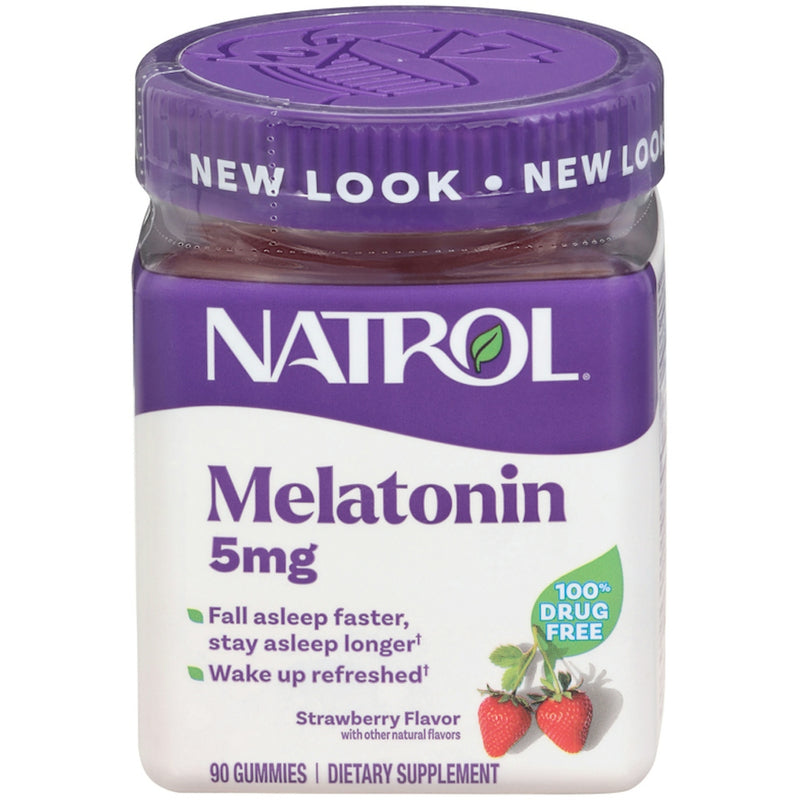 Natrol Natrol Melatonin 5 Mg Sleep Aid Gummies, Strawberry Vitamins & Supplements Lavender