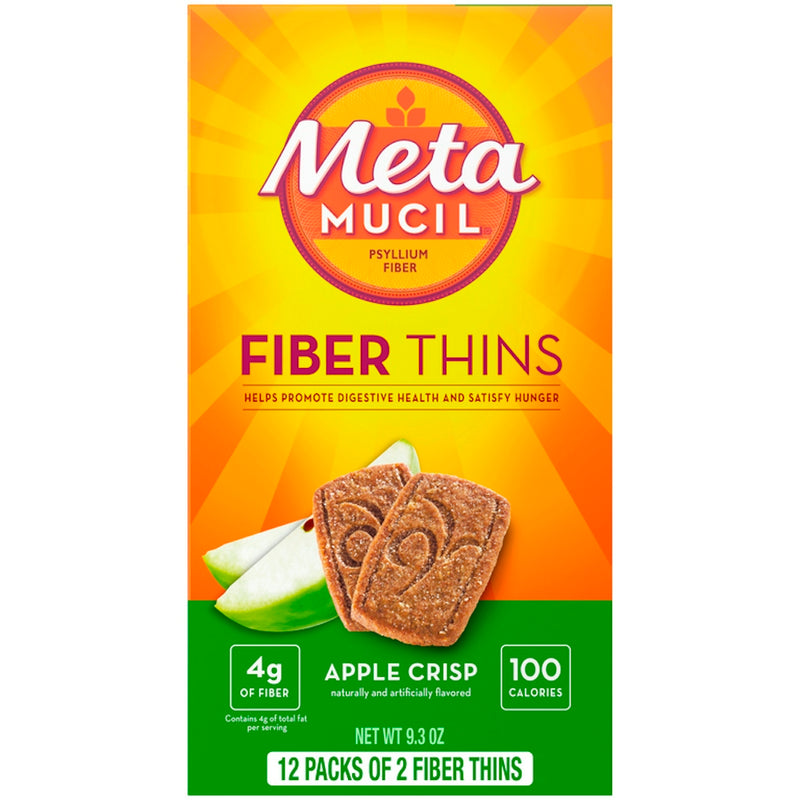 Metamucil Metamucil Fiber Supplement Thins, Apple Crisp Flavor Health & Beauty Gold