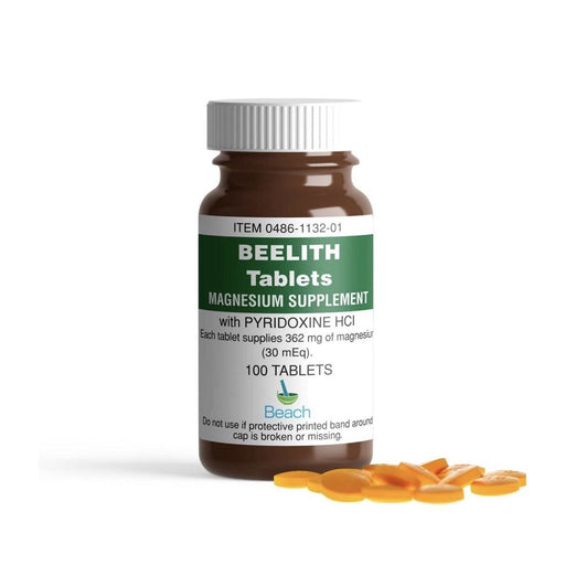 Beelith Beelith Beach Pharma With Magnesium And Pyridoxine Hcl - 100 Tablets Vitamins & Supplements White Smoke