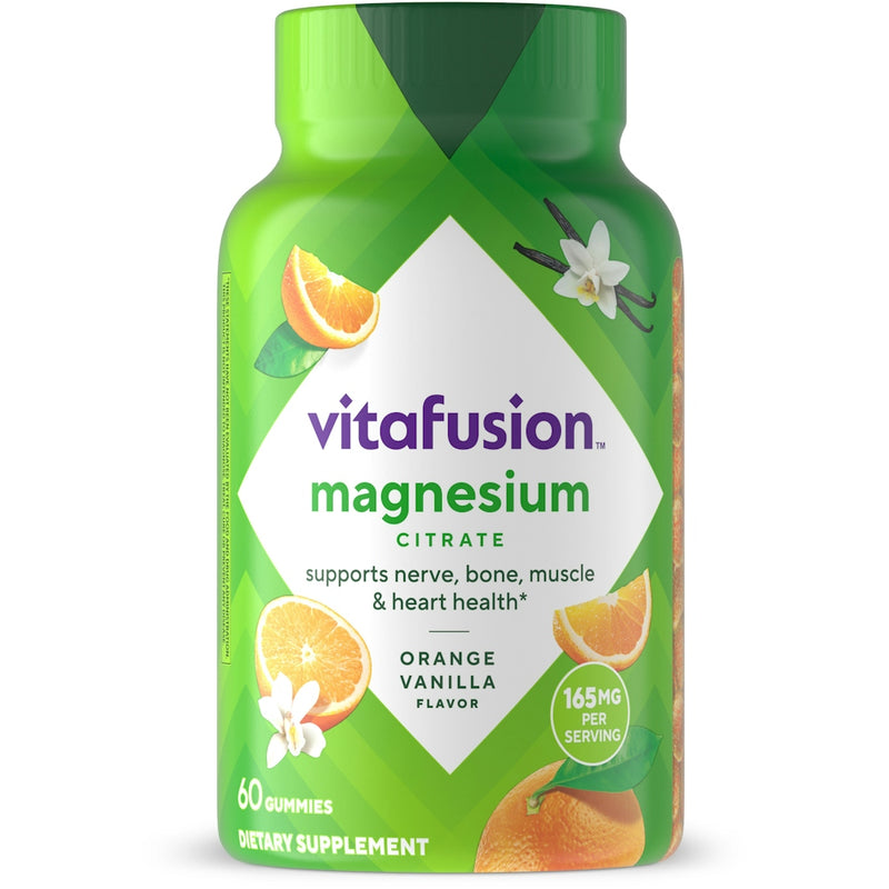 Vitafusion Vitafusion Magnesium Natural Tropical Citrus Flavor Adult Gummies 60 Ct Bottle Vitamins & Supplements White Smoke