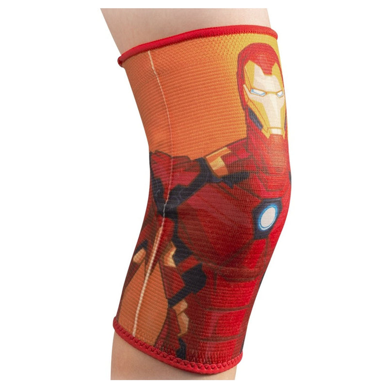 DJ Orthopedics DJ Orthopedics DJO Advantage Knee Support Elastic Marvel Iron Man Print, Youth Elastic White Smoke