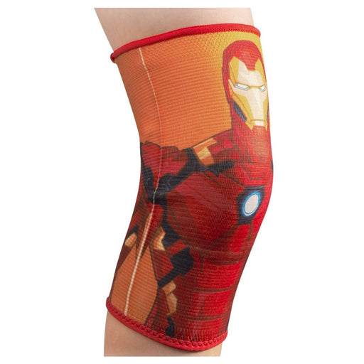 DJ Orthopedics DJ Orthopedics DJO Advantage Knee Support Elastic Marvel Iron Man Print, Youth Elastic White Smoke