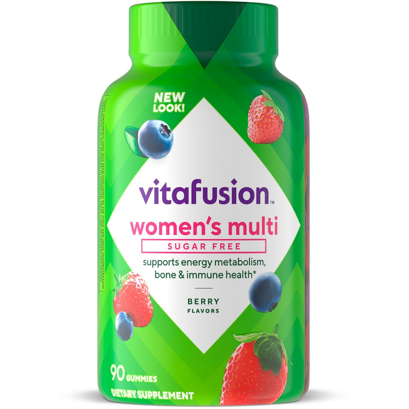 Vitafusion Vitafusion Women’s Sugar Free Daily Multivitamin Supplement, Adult Gummy Vitamin For Energy, Bone & Immune Support Vitamins & Supplements White Smoke