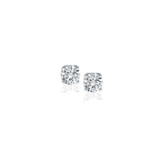 Bids.com 14k White Gold Diamond Four Prong Stud Earrings (1/4 cttw) Earrings White Smoke White Gold