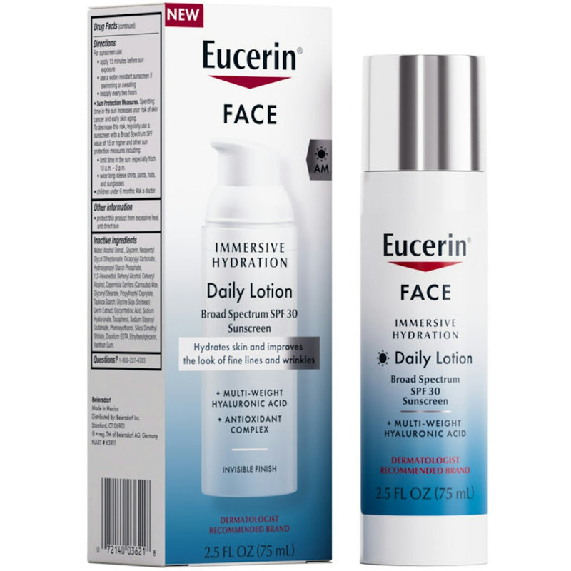 Eucerin Eucerin Face Immersive Hydration Daily Lotion SPF 30 Lotion & Moisturizer White Smoke