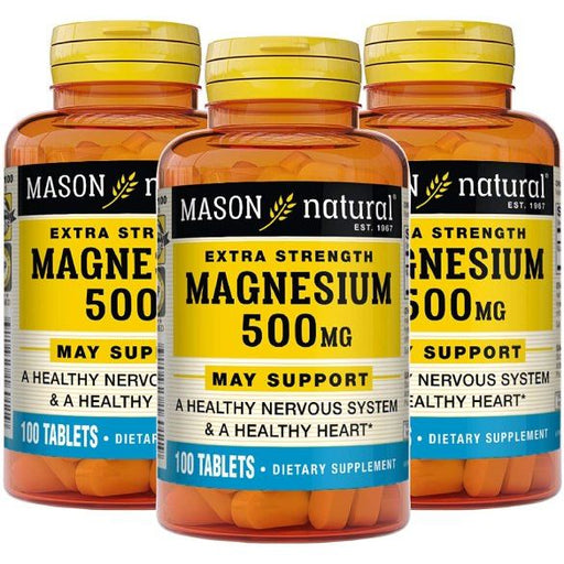 Mason Natural Mason Natural® Magnesium Extra Strength - 500 Mg Health & Beauty White Smoke