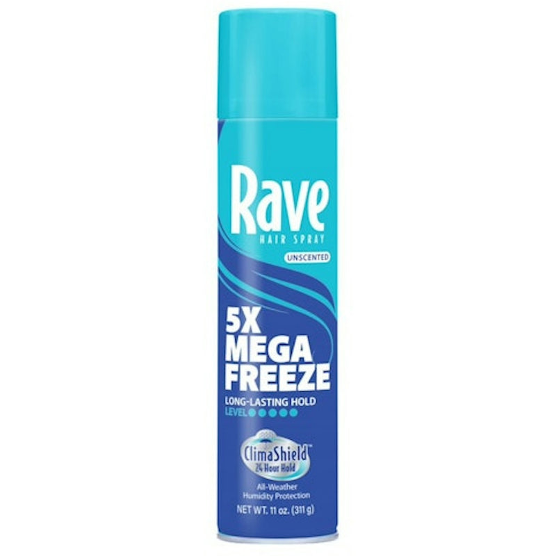 Rave Rave 5x Freeze Ultimate Hold Unscented Hairspray 11 Oz. Can Hair Care Medium Turquoise