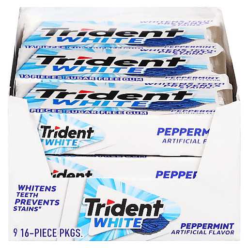 Trident Trident White Gm 9x16 Ppmnt Sf Candy & Chocolate White Smoke