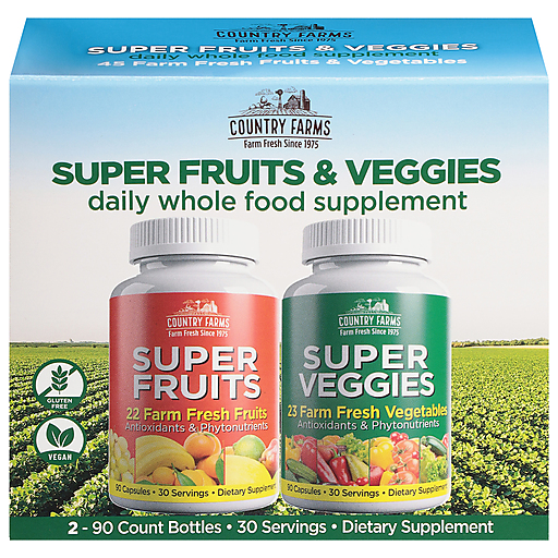 Country Farms Country Farms Super Fruit & Veggies (30 Cápsulas) Vitamins & Supplements Lavender