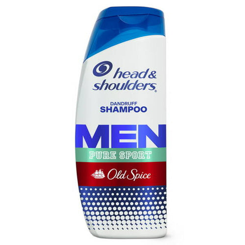 Head & Shoulders Head and Shoulders Old Spice Anti-Dandruff Shampoo, Pure Sport Scent, 20.7 fl oz (613 ml) Shampoo White Smoke