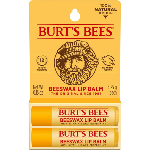 Burt's Bees Burt's Bees  Lip Balm Original Beeswax, 2 Ct Lip Balms & Treatments Sandy Brown