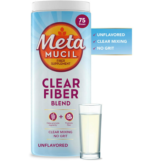 Metamucil Metamucil Clear Fiber Blend, Unflavored 11.6 Oz Medicine & Drugs White Smoke