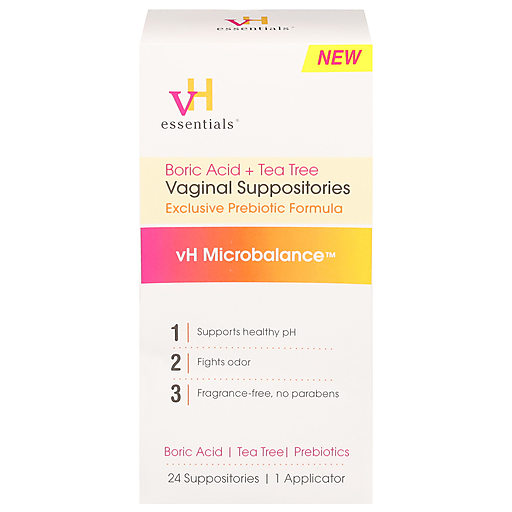 Vh Essentials Vh Essentials Boric Acid Suppositories - Feminine Health - 30 Capsules Health & Beauty Seashell