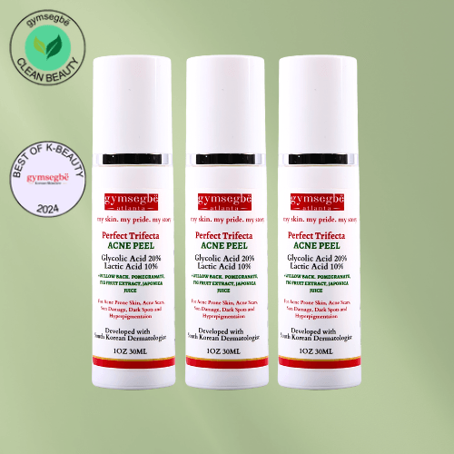 gymsegbë Perfect Trifecta Acne Peel Acne Treatments & Kits Dark Sea Green 3 Bottles Save $8