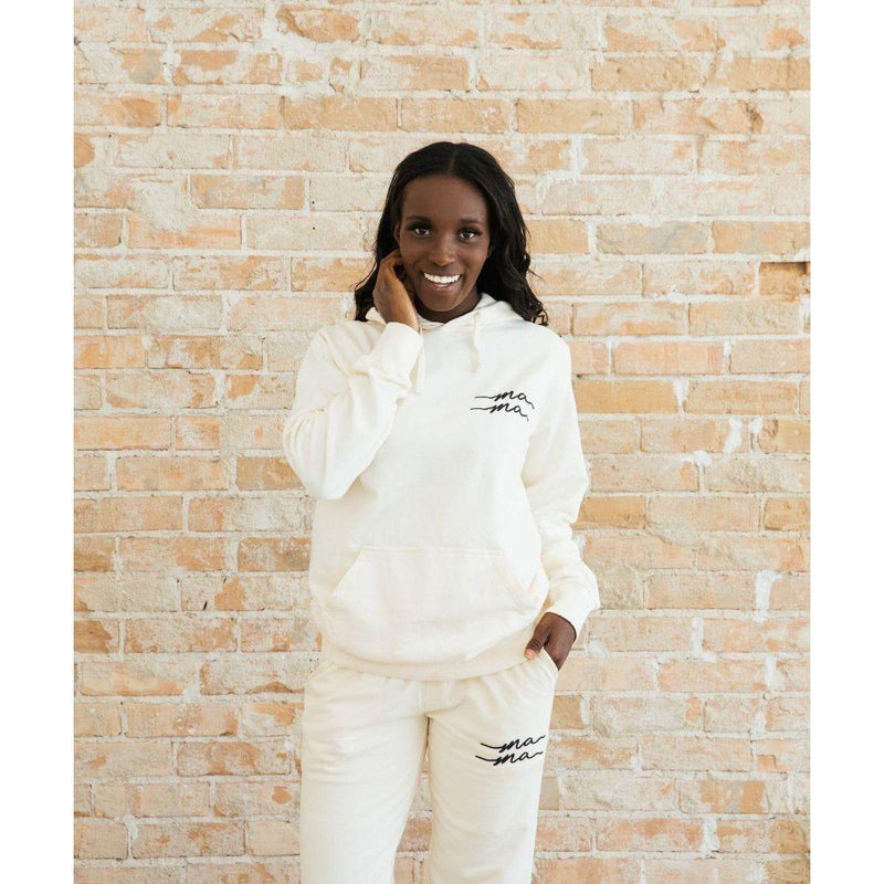 Sunflower Motherhood Mama Hooded Sweatshirt Clothing Light Gray Small / Black,Small / Cream,Medium / Black,Medium / Cream,Large / Black,Large / Cream,Extra Large / Black,Extra Large / Cream