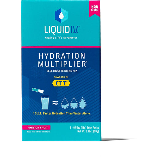 Liquid I.V. Liquid I.V. Hydration Multiplier Electrolyte Drink Mix Passion Fruit 6Ct Beverages White Smoke