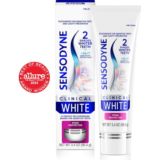 Sensodyne Sensodyne Clinical White Stain Protector Toothpaste - 3.4oz Toothpaste White Smoke