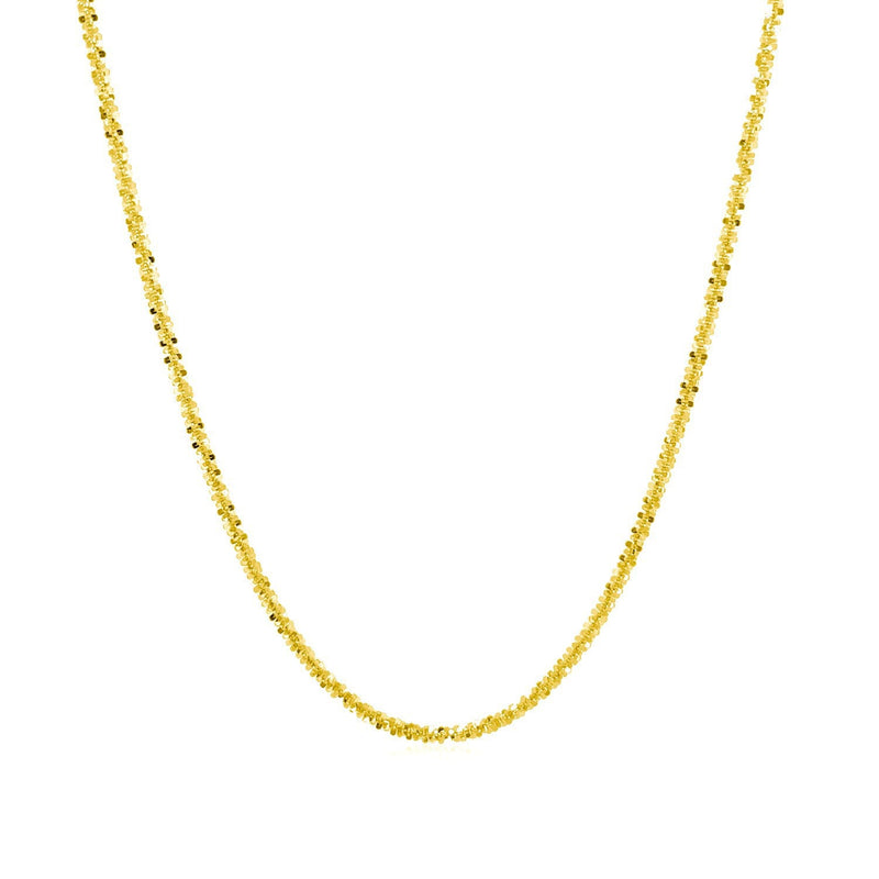 Bids.com 10k Yellow Gold Sparkle Chain 1.50 mm) Necklaces White Smoke 16 / Yellow Gold,18 / Yellow Gold,20 / Yellow Gold