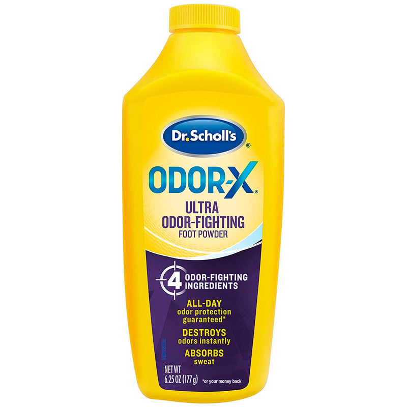 Dr. Scholl's Dr. Scholl's  Odor X Ultra Odor -Fighting  Foot Powder 6.25 Oz Personal Care White Smoke