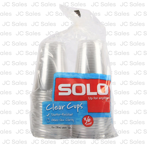 Solo Solo Up For Anything Cups, Clear, 10 Ounce Tableware White Smoke