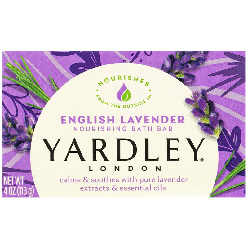 Yardley Yardley London English Lavender Bath Bar with Essential Oils – 4 oz Bath & Body Seashell