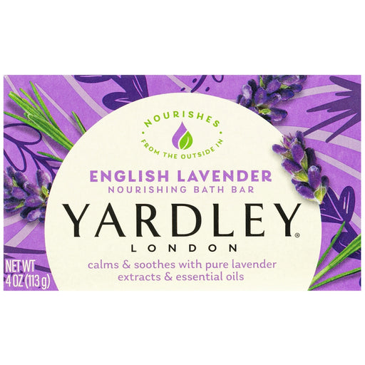 Yardley Yardley London English Lavender Bath Bar with Essential Oils – 4 oz Bath & Body Seashell