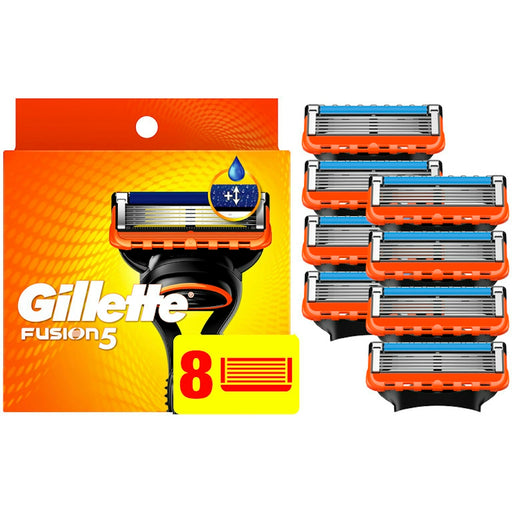 Gillette Gillette Fusion 5 Refills Cartridges 8 ct Razor Blades White Smoke