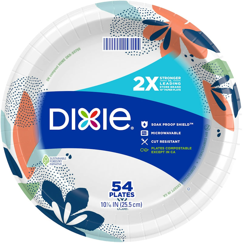 Dixie Dixie Everyday Paper Plates 10 Inch Plates White Smoke
