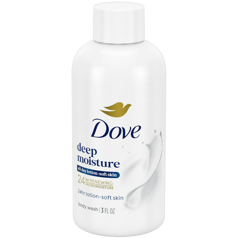 Dove Dove Deep Moisture Body Wash 24hr Lotion-Soft Skin - Trial Size - 3 Fl Oz Body Wash Lavender