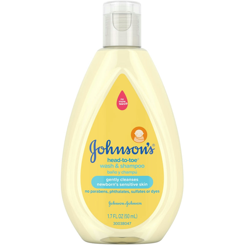 Johnson's Johnson's HeadtoToe Gentle TearFree Baby Wash Shampoo For Babys Sensitive Skin 170 Oz Shampoo White Smoke