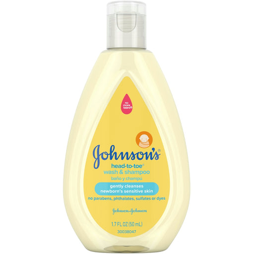 Johnson's Johnson's HeadtoToe Gentle TearFree Baby Wash Shampoo For Babys Sensitive Skin 170 Oz Shampoo White Smoke