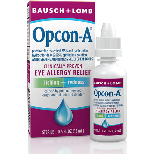 Opcon-A Opcon-A Allergy Relief Sterile Eye Drops – Multi-Action Formula, 0.5 Fl Oz Vision Care White Smoke