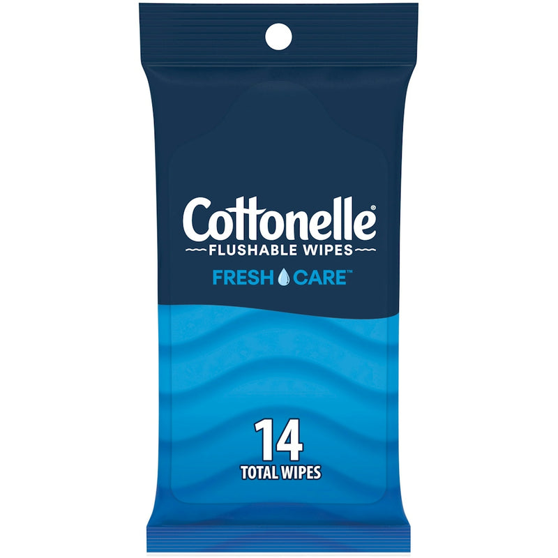 Cottonelle Cottonelle Flushable Wipes Travel Pack, 8 Packs of 14 Count (112 Total Wipes) Bath & Body Dark Slate Gray