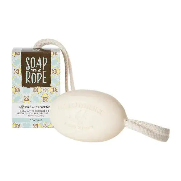 Pre De Provence Pre De Provence Soap On A Rope Sea Salt 200g Soap On A Rope Light Gray