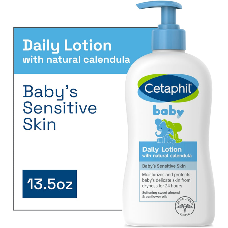 Cetaphil Cetaphil Baby Daily Lotion With Organic Calendula For Face & Body Lotion & Moisturizer White Smoke