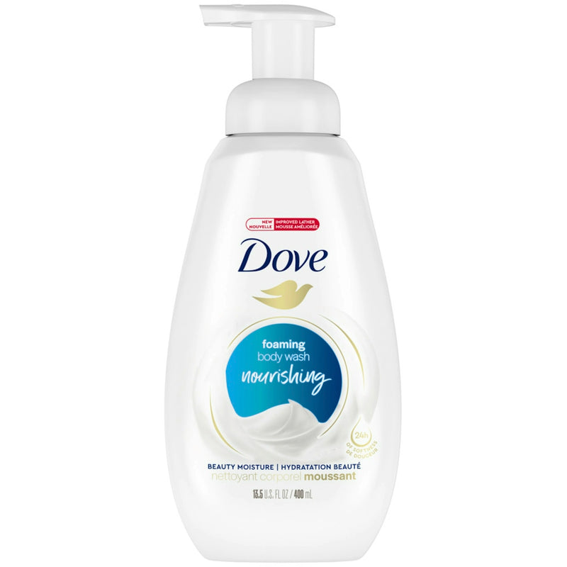 Dove Dove Instant Foaming Deep Moisture Body Wash, Fragrance Free, 13.5 Fl Oz Body Wash White Smoke