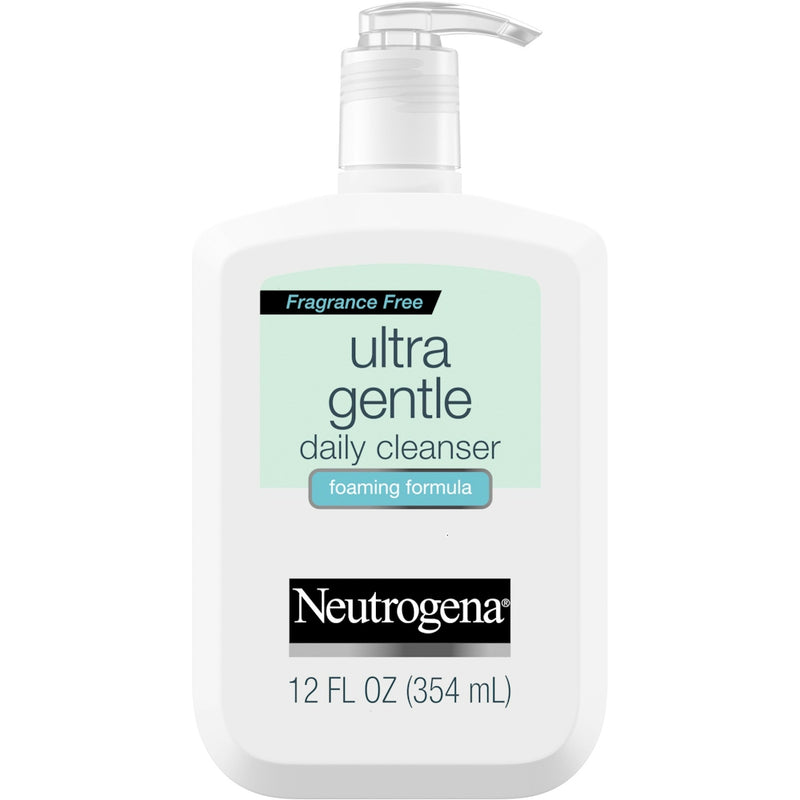 Neutrogena Neutrogena Ultra Gentle Daily Face Wash For Sensitive Skin, Foaming Facial Cleanser Facial Cleansers Lavender