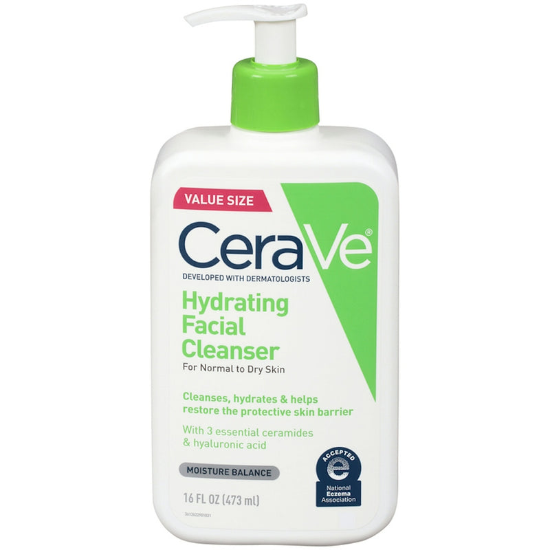 CeraVe CeraVe Facial Cleanser, Hydrating, Moisture Balance, Value Size Facial Cleansers White Smoke