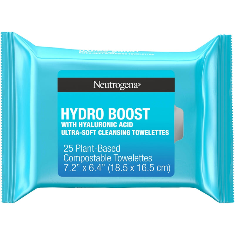 Neutrogena Neutrogena Hydro Boost Face Cleansing & Makeup Remover Wipes Health & Beauty White Smoke