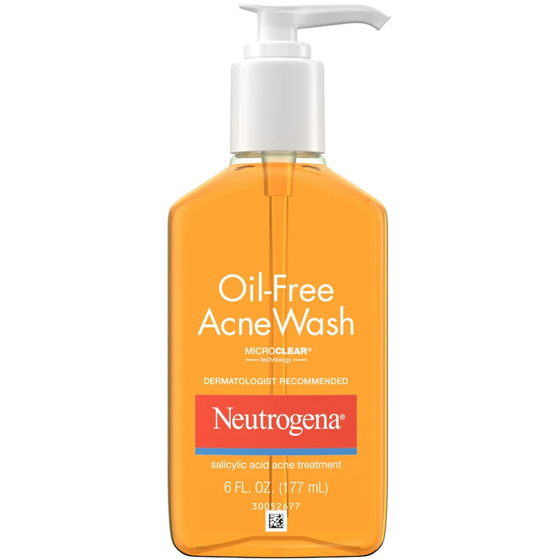 Neutrogena Neutrogena Oil Free Salicylic Acid Acne Fighting Face Wash - 6 Fl Oz Health & Beauty White Smoke