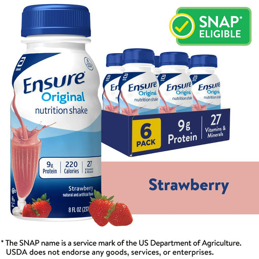Ensure Ensure Original Nutrition Shake Strawberry Ready To Drink 48 Fl Oz Fitness & Nutrition White Smoke